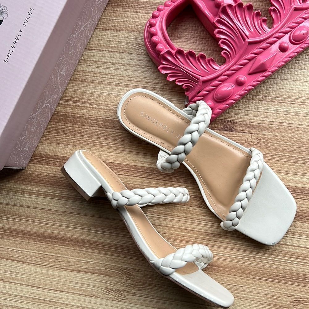 Sincerely Jules Neptune Double Braided Band Sandals